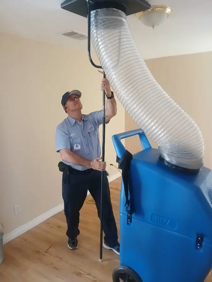HVAC Installation technician using HEPA equipment in Bothell East